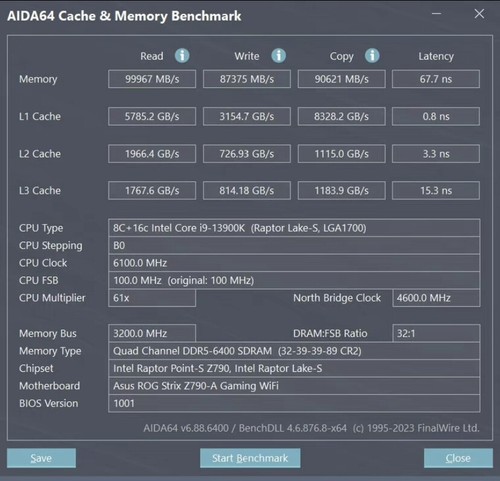 ADATA XPG RGB LANCER ASUS STRIX 6400mhz 32G(16*2) xmp3.0 DDR5 ROG Support Z790-A - Picture 5 of 5