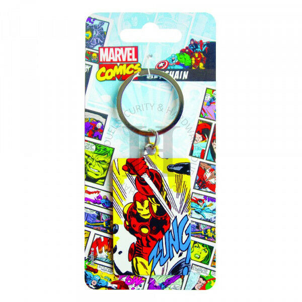 Marvel MK38674C Iron Man Premium Steel Licensed Keychain-Keyring