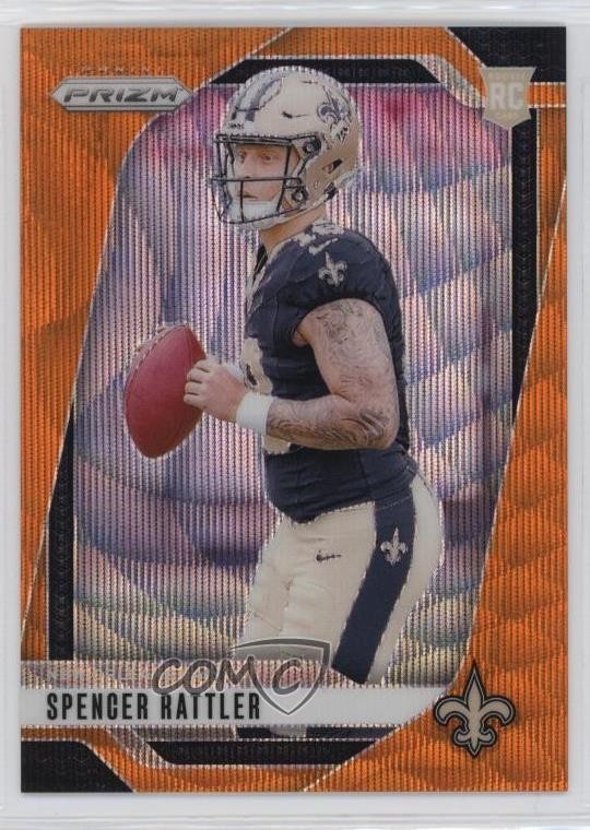 2024 Panini Prizm Rookies Orange Wave 47/60 Spencer Rattler #388 Rookie RC 1hs7