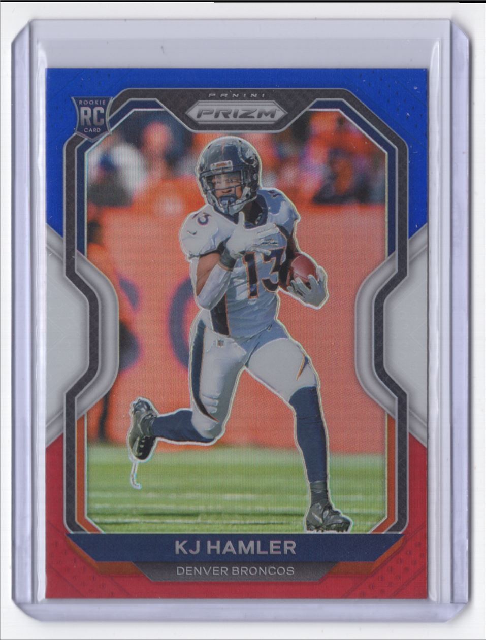 2020 Panini Prizm Red White Blue KJ Hamler Rookie Denver Broncos #315