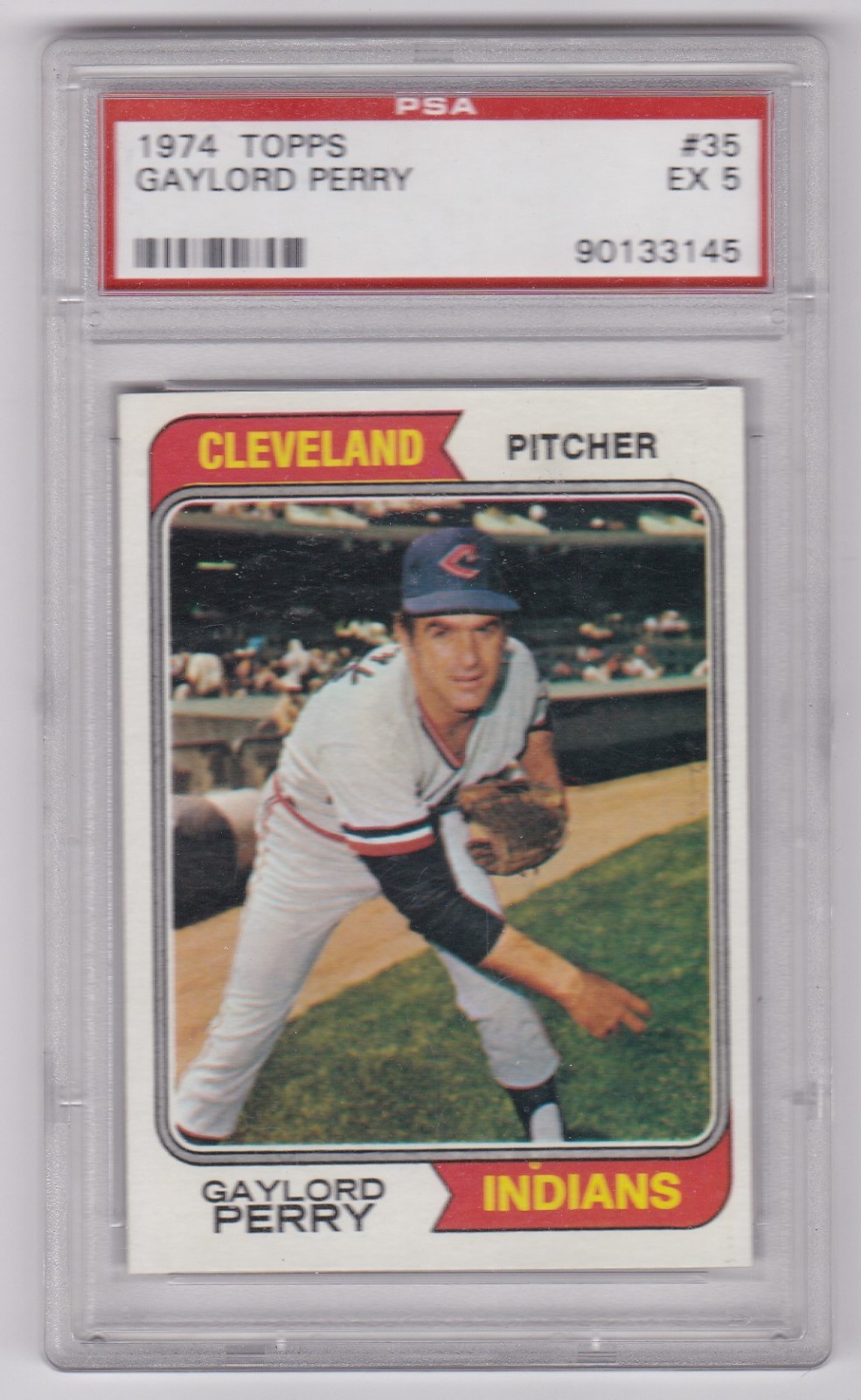 1974 Topps Gaylord Perry Cleveland Indians #35 PSA 5