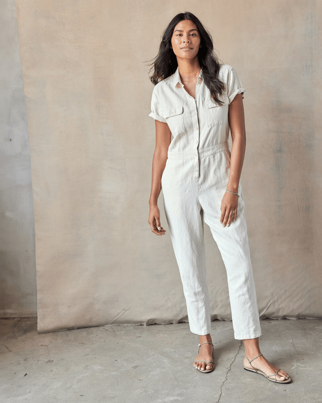 Outerknown S.e.a. Suit Jumpsuit in Natural Size M