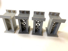 Thomas Wooden Railway Compatible 2.5" Track Risers w/ Lock-in Tabs, Plastic 4Pcs