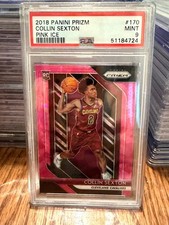 2018-19 Panini Prizm Collin Sexton #170 Pink Ice Prizm rookie (RC) card PSA 9. rookie card picture