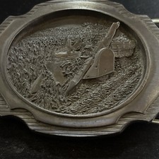 Vintage 1989 Limited Edition 32/150  Tractor Mounted Picker  Belt Buckle