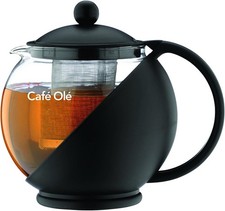 CafÃ© OlÃ© Grunwerg CafÃ© Ole Loose Leaf Everyday Round Tea Pot Infuser Basket 