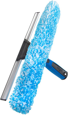Professional Connect and Clean 2-In-1 Squeegee and Scrubber, 14  Window Cleaning