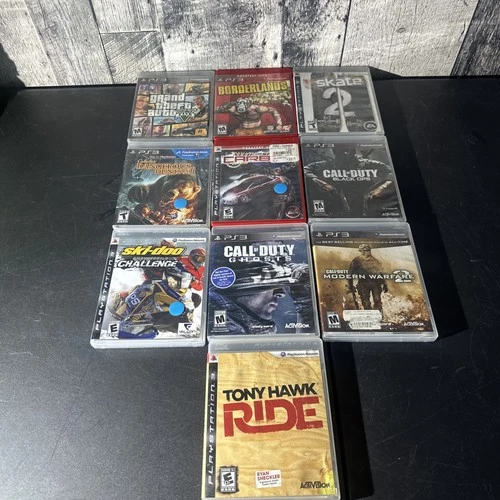 Lot of 10 Sony Playstation 3 Games, Call of Duty, Grand theft, Borderlands, +