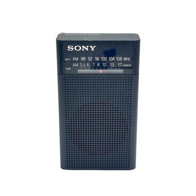 Sony ICF-P26 Portable AM FM Pocket Radio Black Analog Tuner Built-in Speaker
