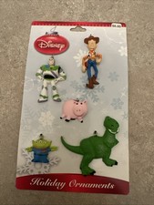 Toy Story Disney Holiday Ornaments 5 Pieces Buzz Rex Woody MM19