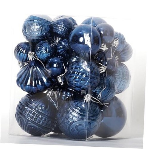 Christmas Ornaments Set with 60pcs Shatterproof Christmas Tree Decorations