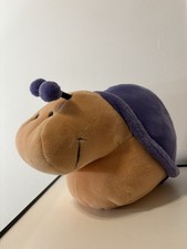 Steinbeck Plüsch Stofftier Schnecke lila/beige ca. 28 cm lang 