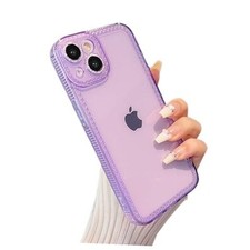 Designed for iPhone 14 Plus/15 Plus 6.7 inch,Sparkly Cute Clear Case