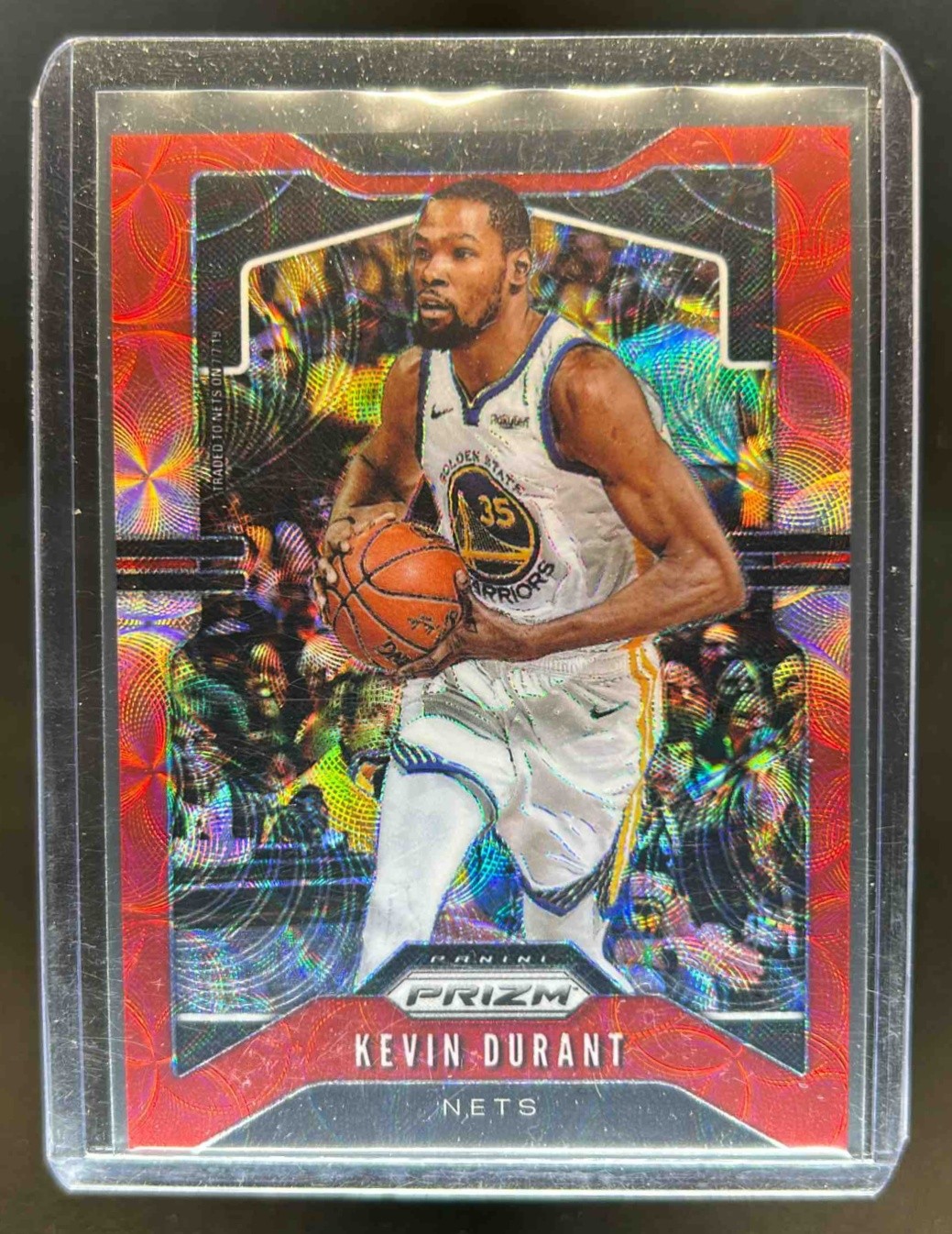 2019-20 Panini Prizm Kevin Durant Prizms Choice Red #17/88