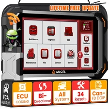 ANCEL DS600 BT Bidirectional Diagnostic Scanner ECU Coding Key Programming Oil