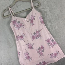 Gilly Hicks Womens Recharge Active Dress L Pink Floral Built-in Shorts Support