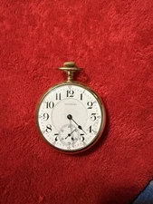 Waltham Pocket Watch 18s 21j open face Crescent st. grade