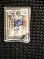 2022 Bowman Chrome Willy Vasquez Auto Refractor 1st Prospect #/499 Rays