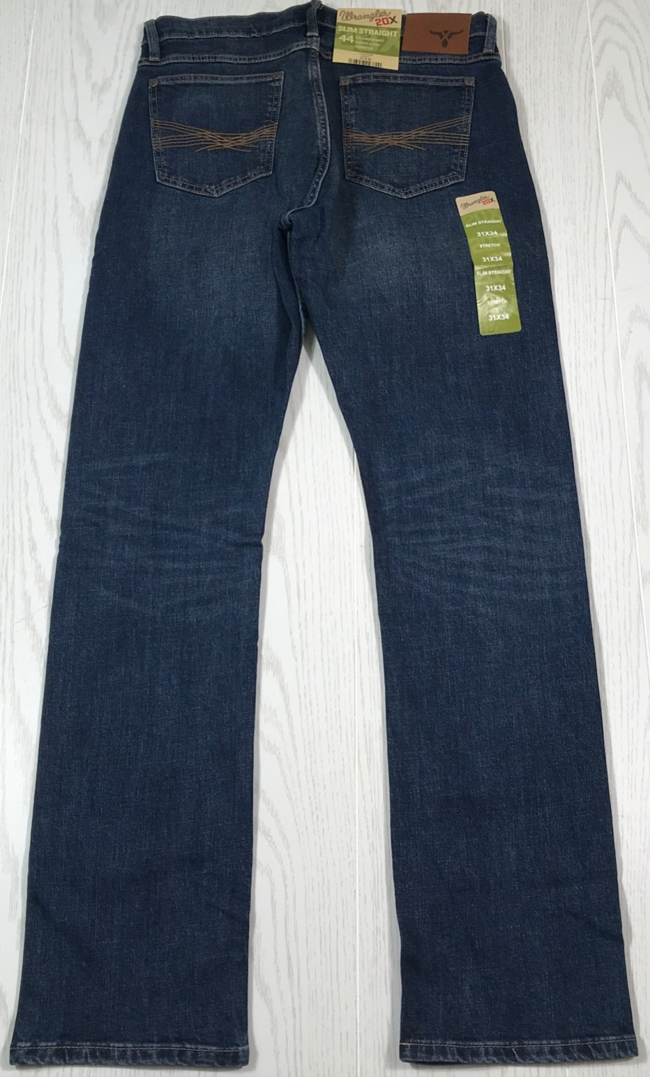31x34 Blue Style 44 Cowboy Western Work Slim Straight New
