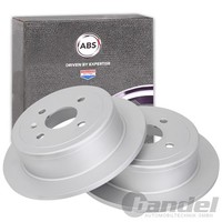 2X A.B.S. Bremsscheiben 258Mm Hinten Passend FüR Daewoo Nubira