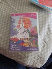Country Church Tile Scene Anita Goodesign Embroidery Design Not Orig CD