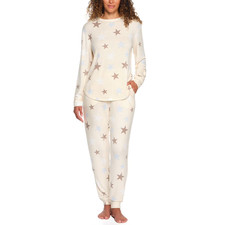 Loft Women's 2-Piece Pajama Set Size Large Taupe