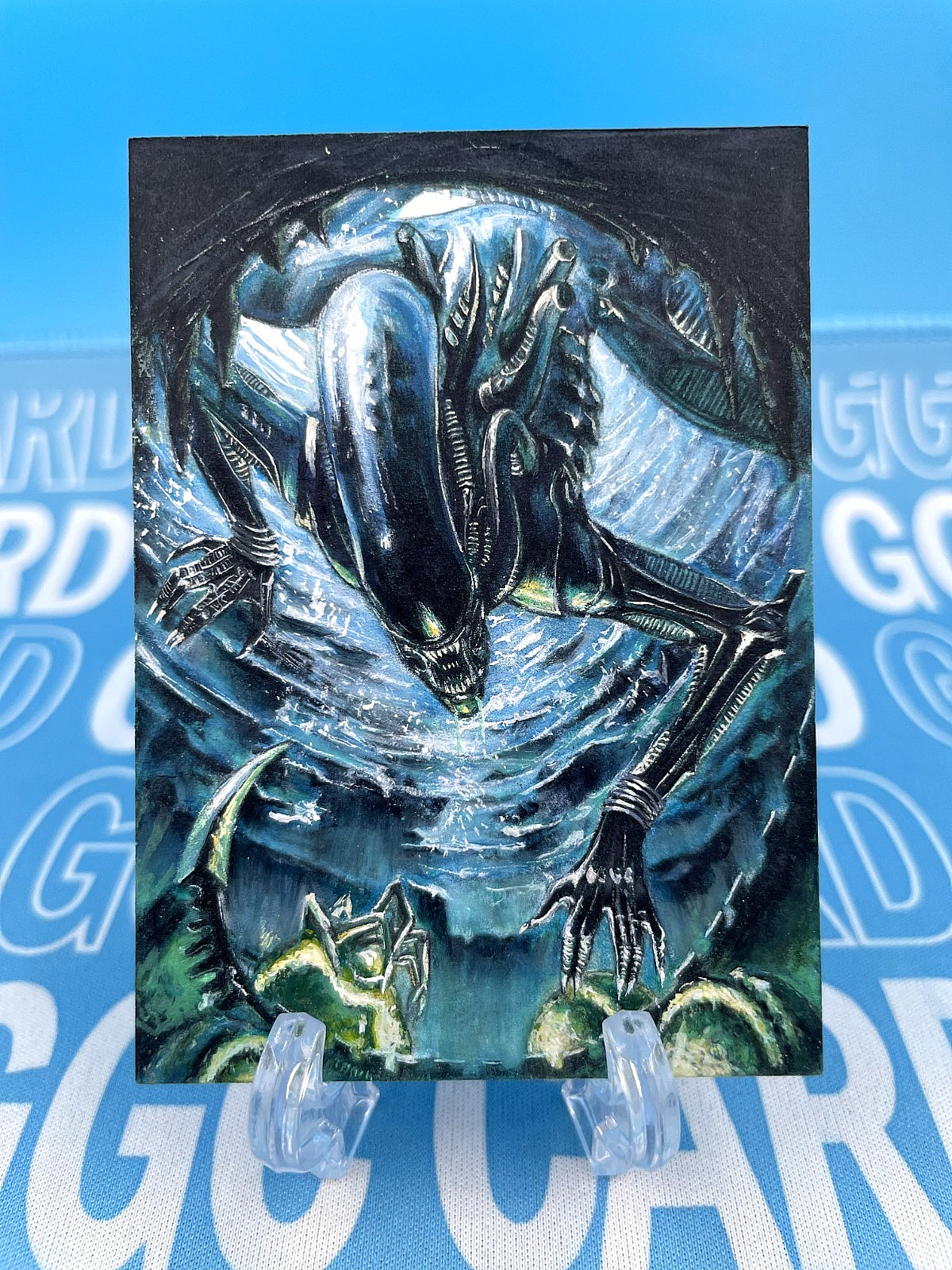 GGC Studio Alien Xenomorph Artist Hand Drawn Auto Sketch Card 1/1