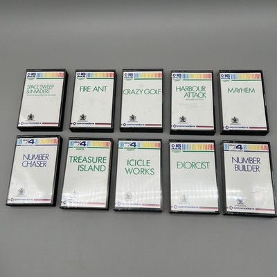 Commodore 16 Plus/4 Kassettenspiele Restposten Konvolut x10 Retro Gaming ungetestet