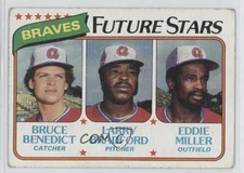 1980 Topps Future Stars Bruce Benedict Larry Bradford Eddie Miller Rookie RC 0e3