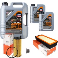 MAHLE Inspektionspaket 7L Liqui Moly 5W-30 Top Tec 4200 f�r BMW X3 xDrive30d