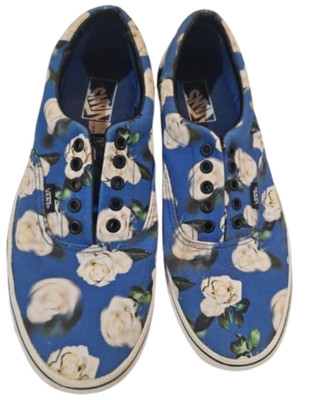Vans Era Skate Shoes Romantic Floral Women s Size 10 Blue White Roses 721356