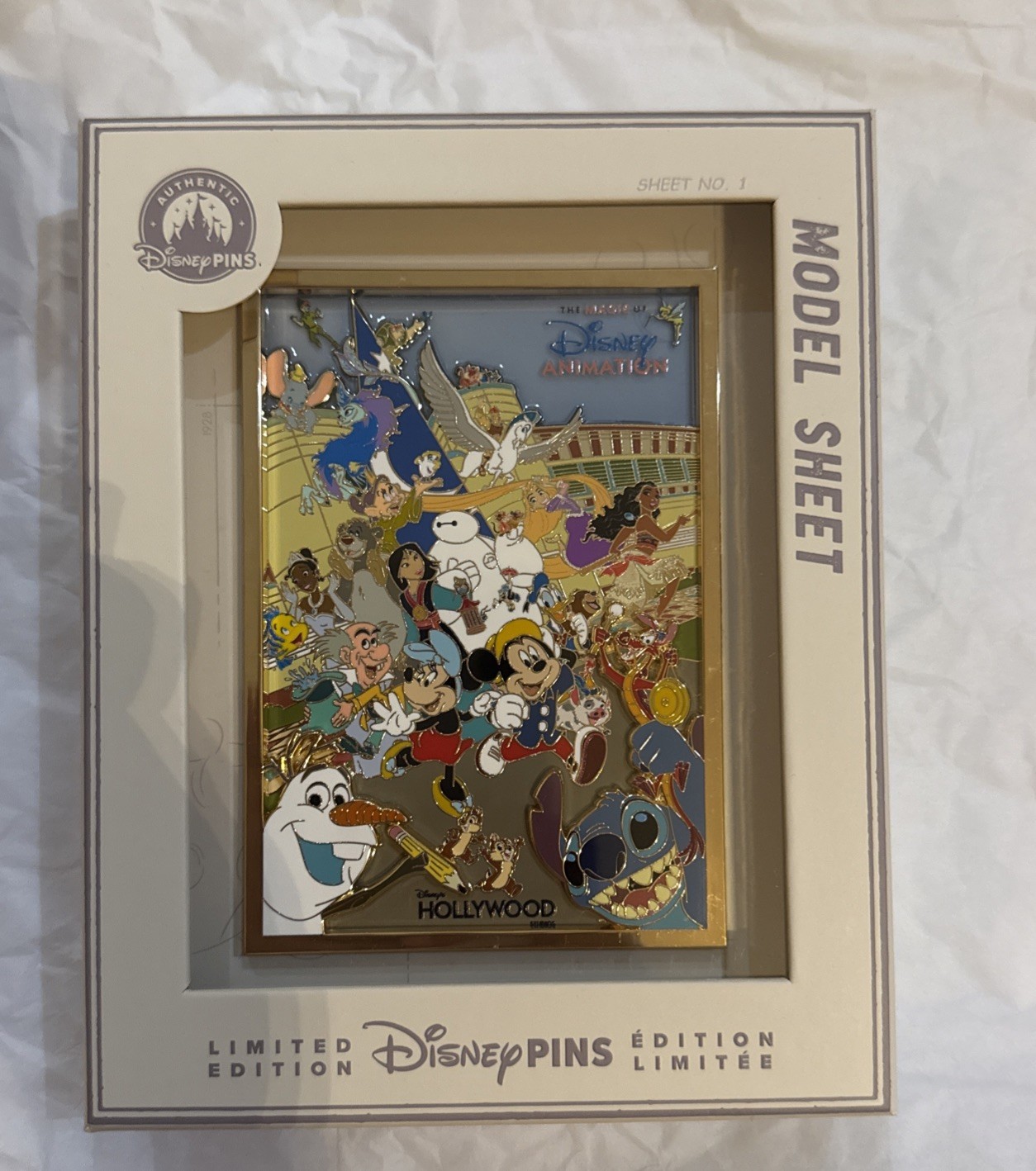 Disney Parks 2026 Magic Of Disney Animation Hollywood Studios Jumbo Pin LE2000