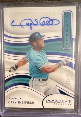Panini 2023 Immaculate Gary Sheffield Marlins Clearly Immac Sig Auto /15 CIS-GS