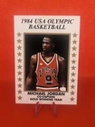 1984 USA Olympic Basketball Michael Jordan Co-Captain Gold Winning Team Card