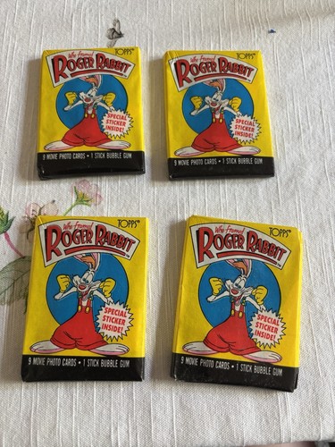 4 Who Framed Roger Rabbit Topps CARD GUM WAX PACK CARDS | eBay