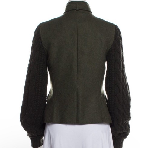 Veronica beard Arshia Mixed Media Jacket Cable Sleeves Size 2 NWT - Bild 7 von 10