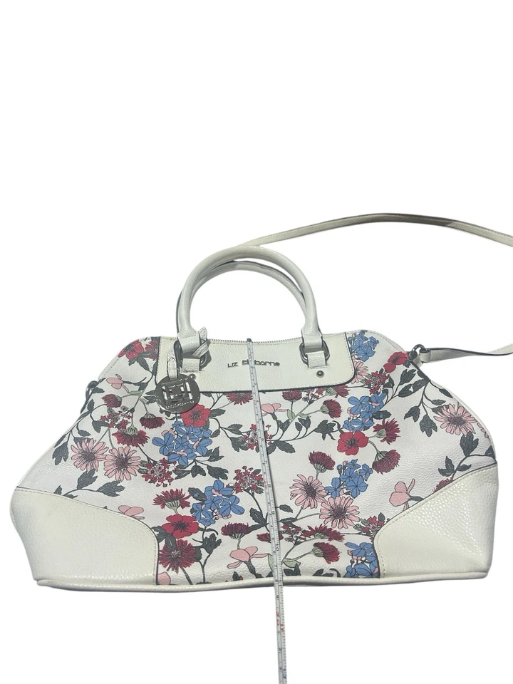 Cartera Liz Claiborne Lillian Dome para mujer Cartera Floral Primavera Bandolera Mango Foto 4 de 4