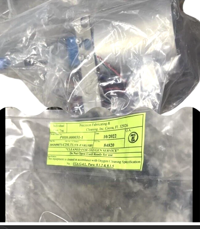 Válvula de aguja de presión media/actuador neumático estilo pistón Parker autoclave Foto 2 de 3