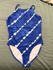 Zella One Piece Swimsuit Girls Color Blue Size 8