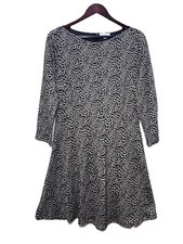NWT Loft Outlet  10 Rose Pattern Dark Angel Fairy Fit & Flare Midi  Dress New