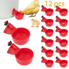 Chicken Water Cups  12Pack , Automatic Chicken Waterer Kit for Poultry
