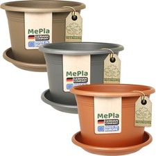 Set 2-Pz Vasi Cylindro + Sottovaso Abbinato In Tutte Le Dimensioni E Colori