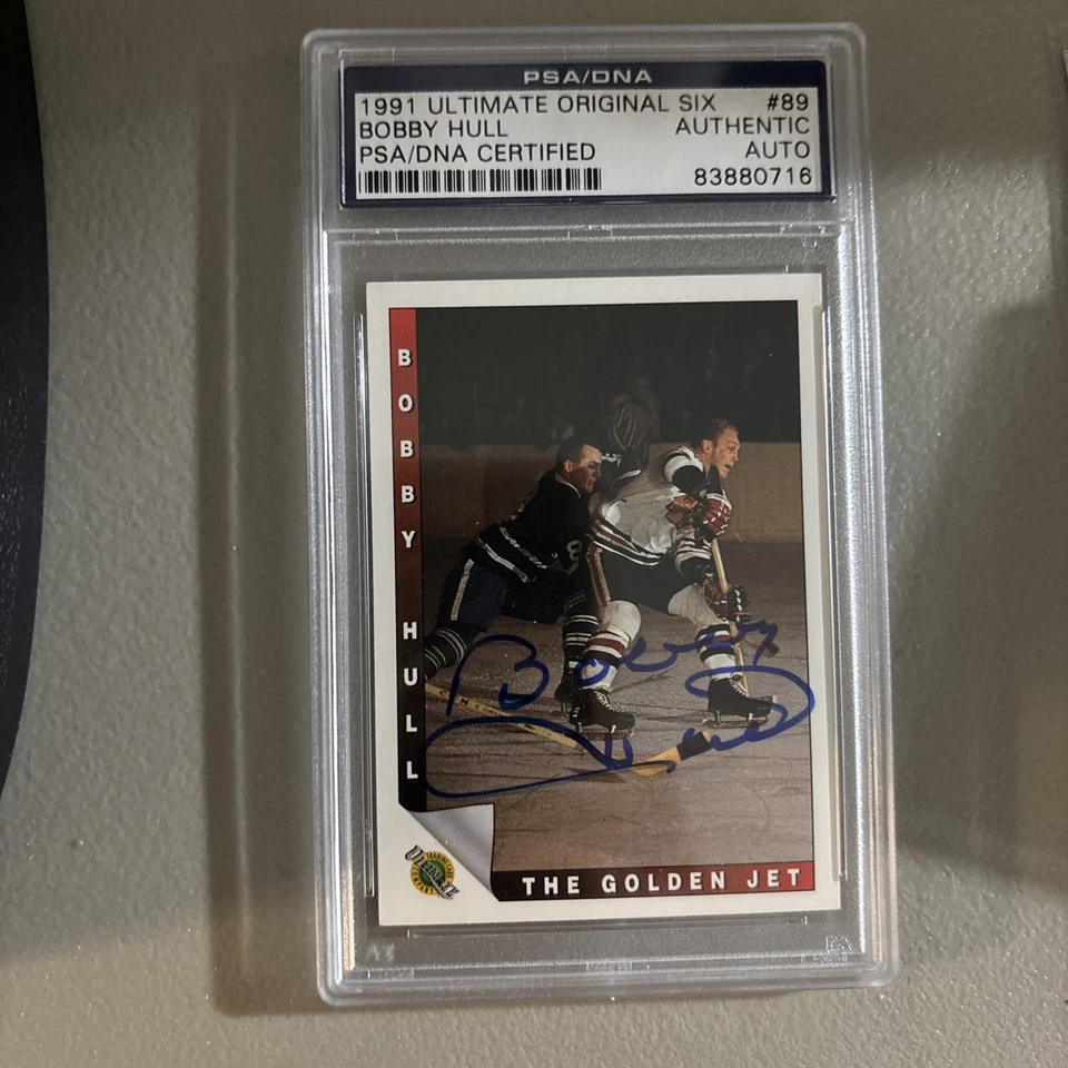 1991 Utimate Original Six Bobby Hull Autograph PSA/DNA Certified - Image 3 of 4