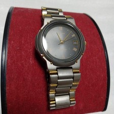 CITIZEN ATTESA Titanium Men's Watch 5510-F50069 Date Quartz Silver Gold