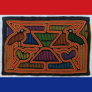 MOLA パナマ MOLA パナマ Vintage Kuna Hand Sewn Textile - Mola - Panama