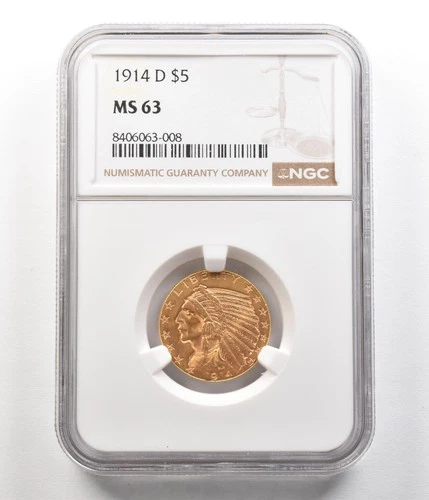 1914-D Indian Half Eagle — photo from another recent sale