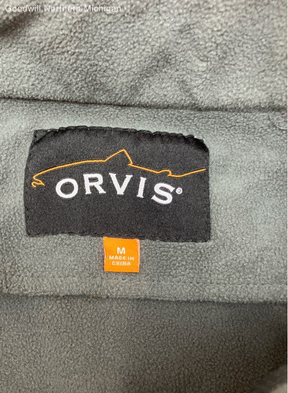Orvis Men's Orange Solid Softshell Jacket Full Zi… - image 2