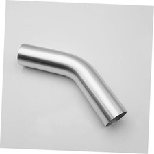OD 45 Degree Aluminum Elbow Intercooler Pipe Air Intake 2.25" 57mm Silver 45