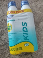 Equate Kids SPF 50 SPRAY, Twin Pack, 5.5 oz each - FREE SHIPPING 2.18 per gallon