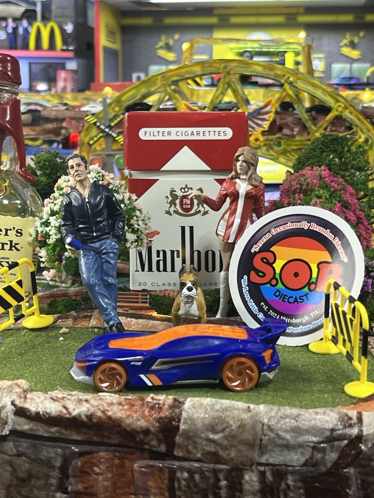 Hot Wheels 2017 Gazella R 1:64 Blue Diecast Used NM Condition